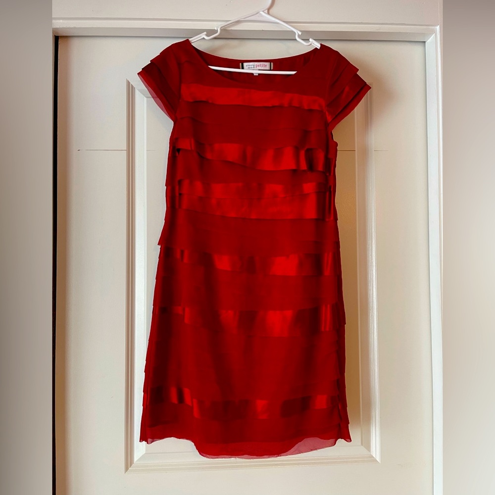 Layered Red Dress by Ben de Lisi